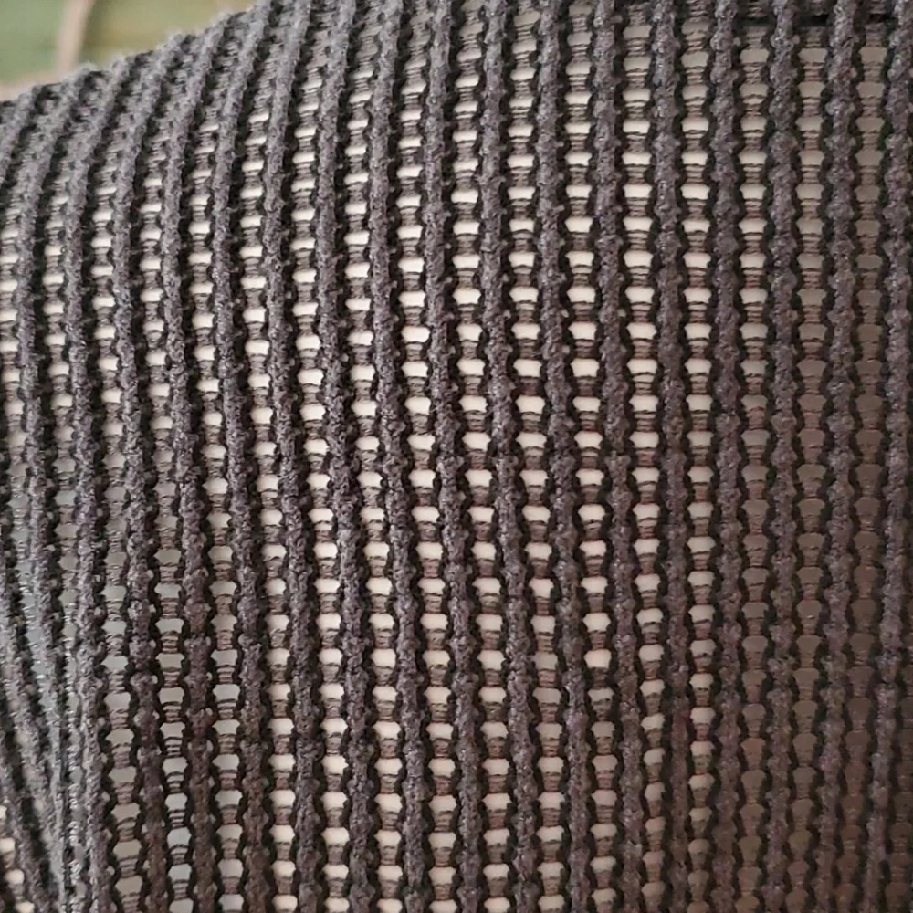 Zara sheer textured long sleeve top